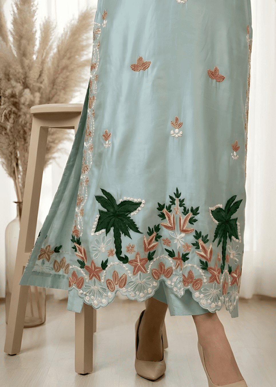 Light Blue Floral