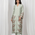 Pista Green Sheesha Silk Formal Suit